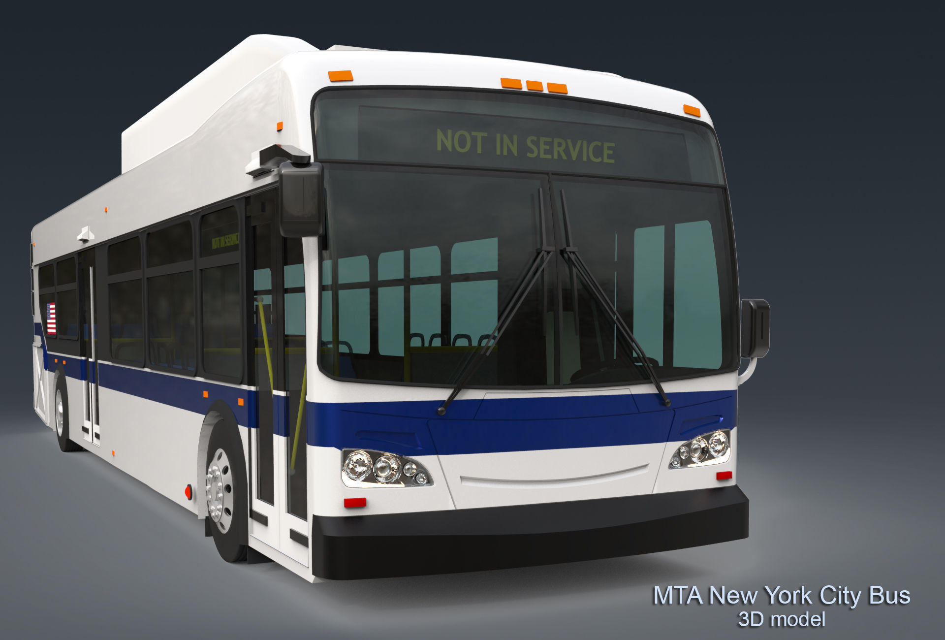 MTA New York City Bus 3D model_5