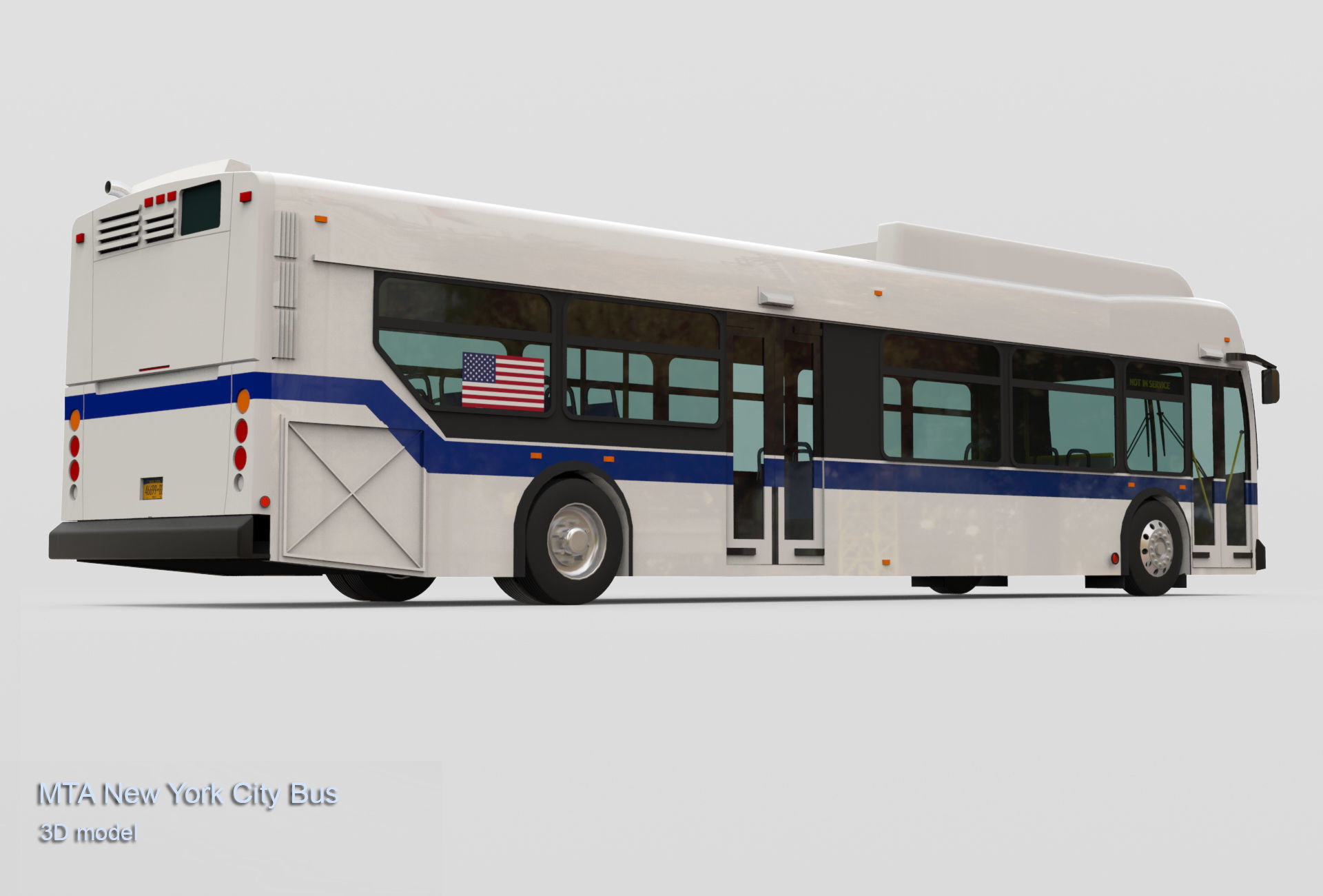 MTA New York City Bus 3D model_14