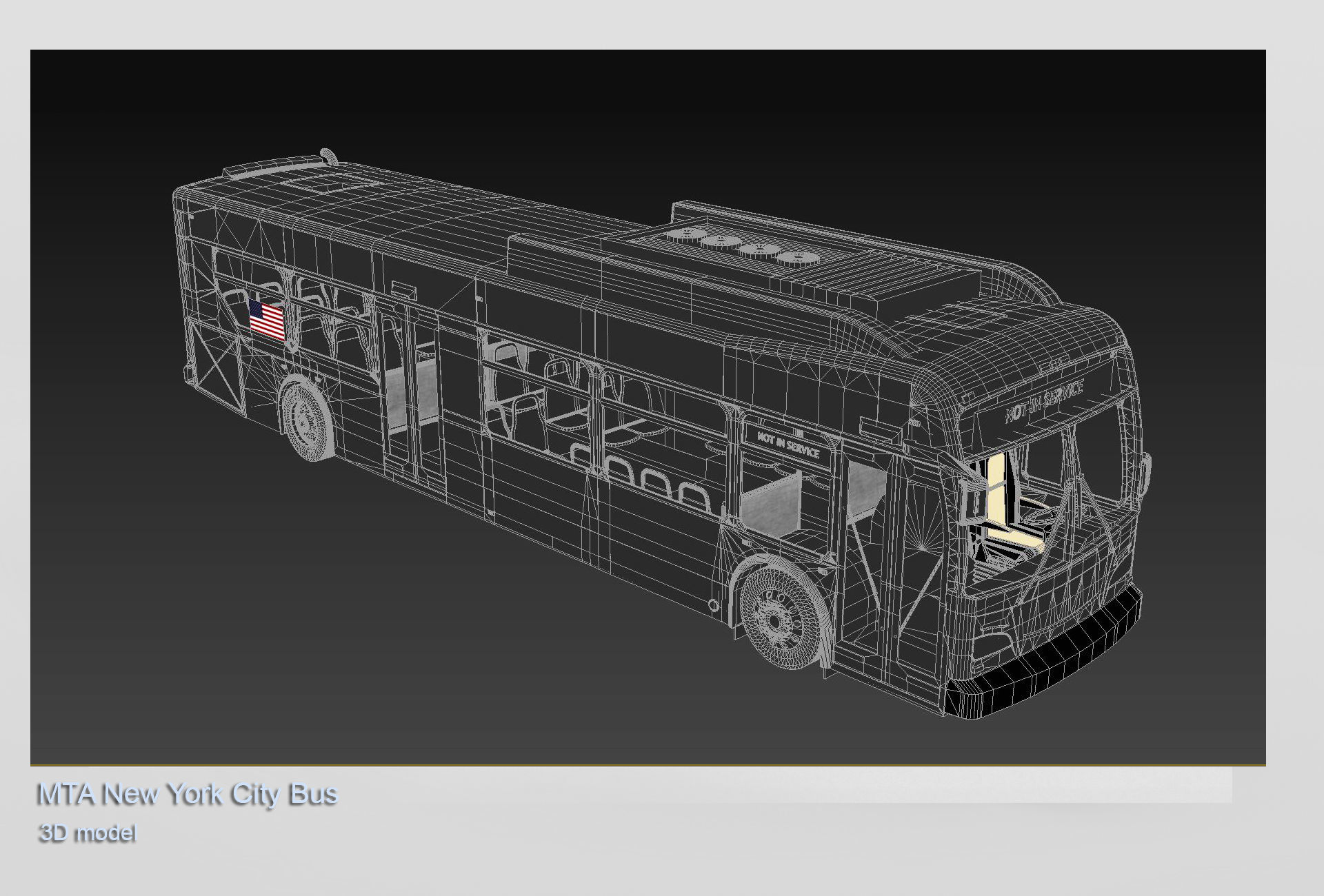 MTA New York City Bus 3D model_12