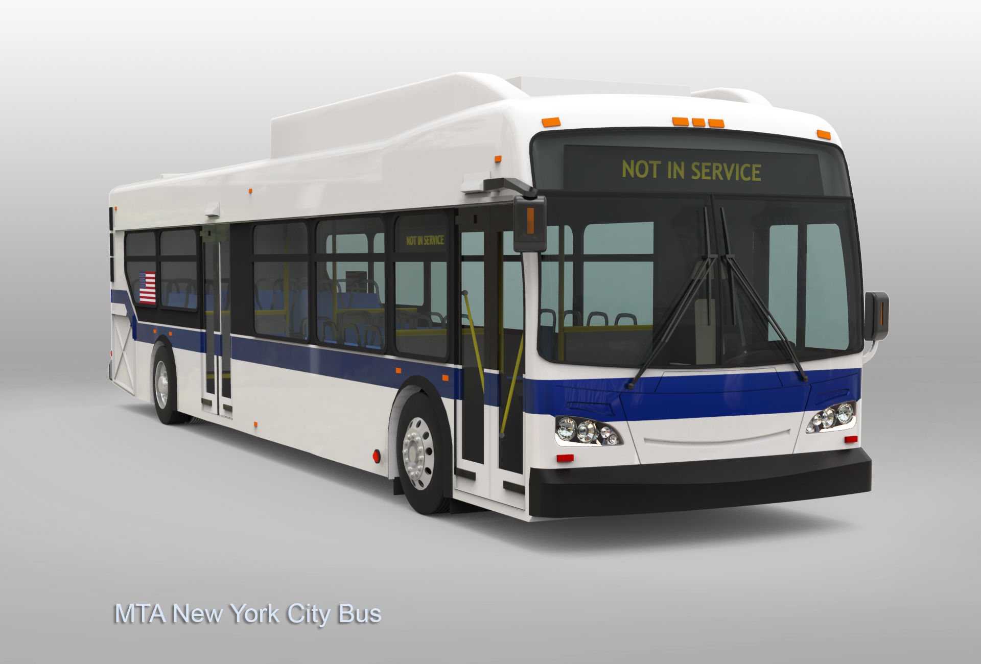 MTA New York City Bus 3D model_15