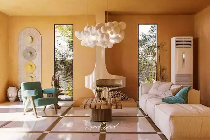 Soothing Cloud Living Room