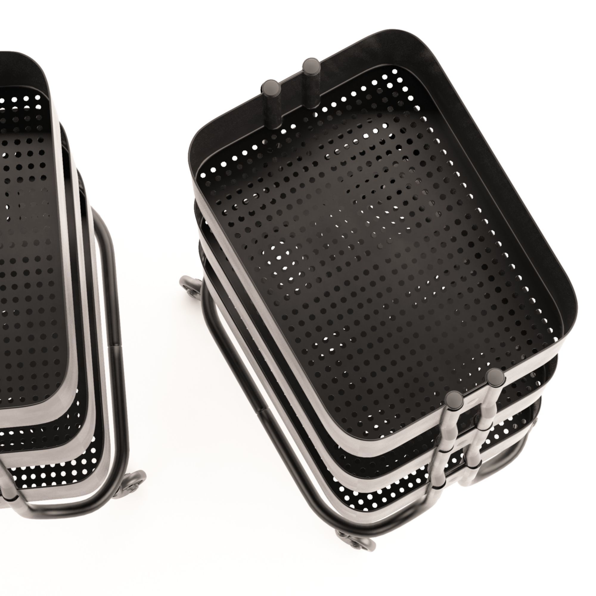 Rashult Ikea Metal Trolley and Shelving  3D model_6