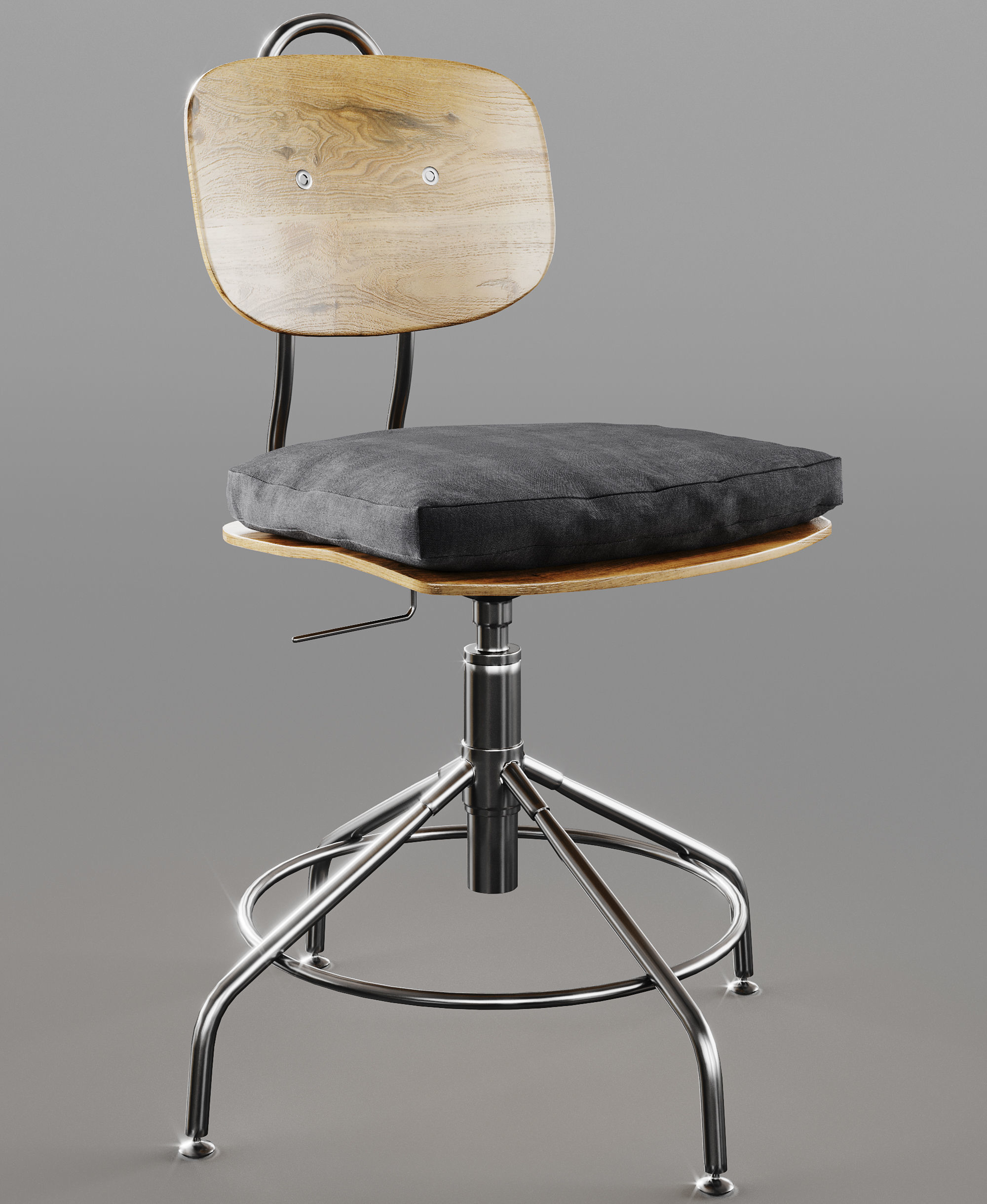 Kullaberg IKEA Swivel Chair 3D model_8