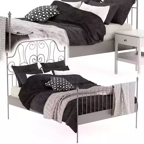 Leirvik IKEA bed 3D model
