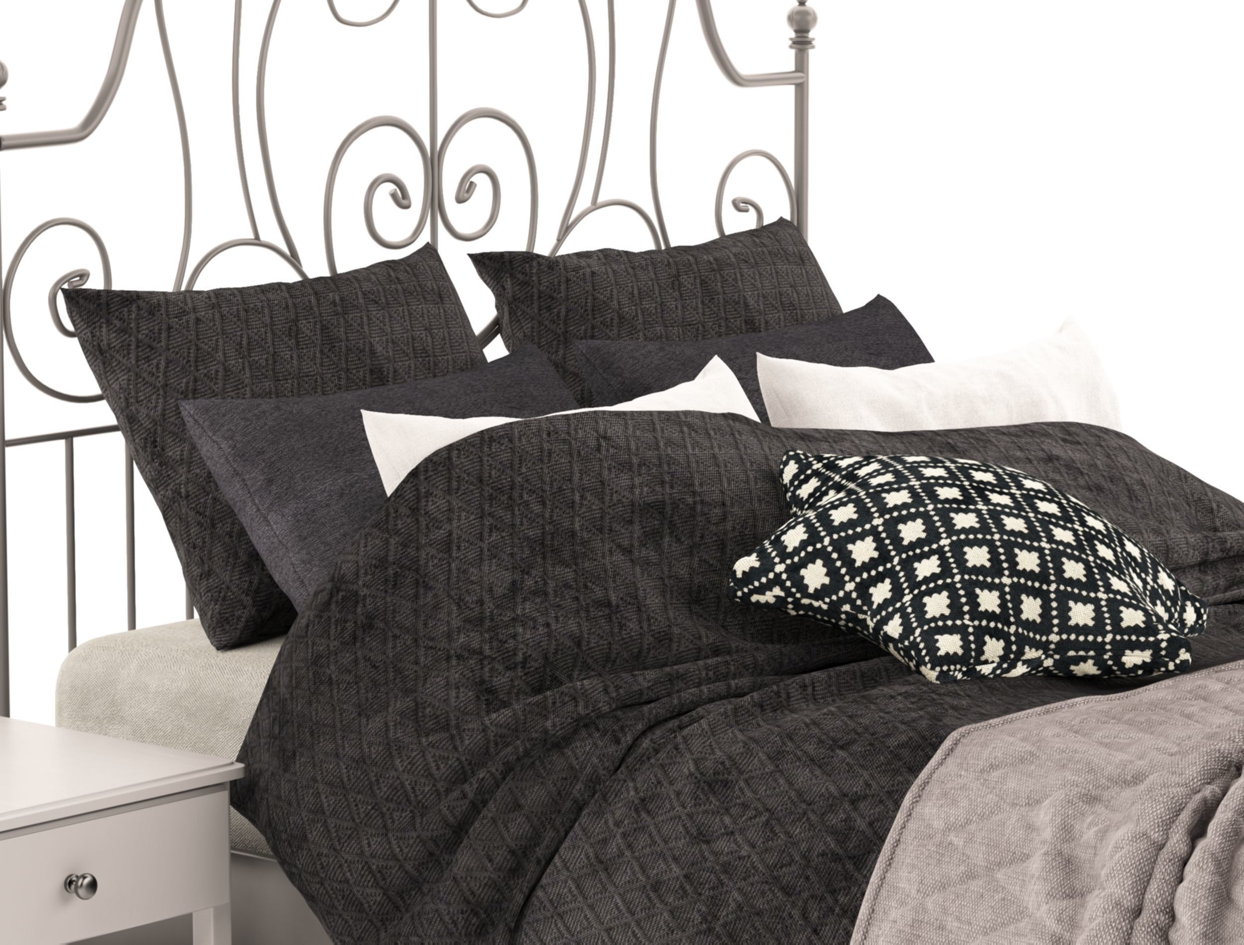 Leirvik IKEA bed 3D model_6