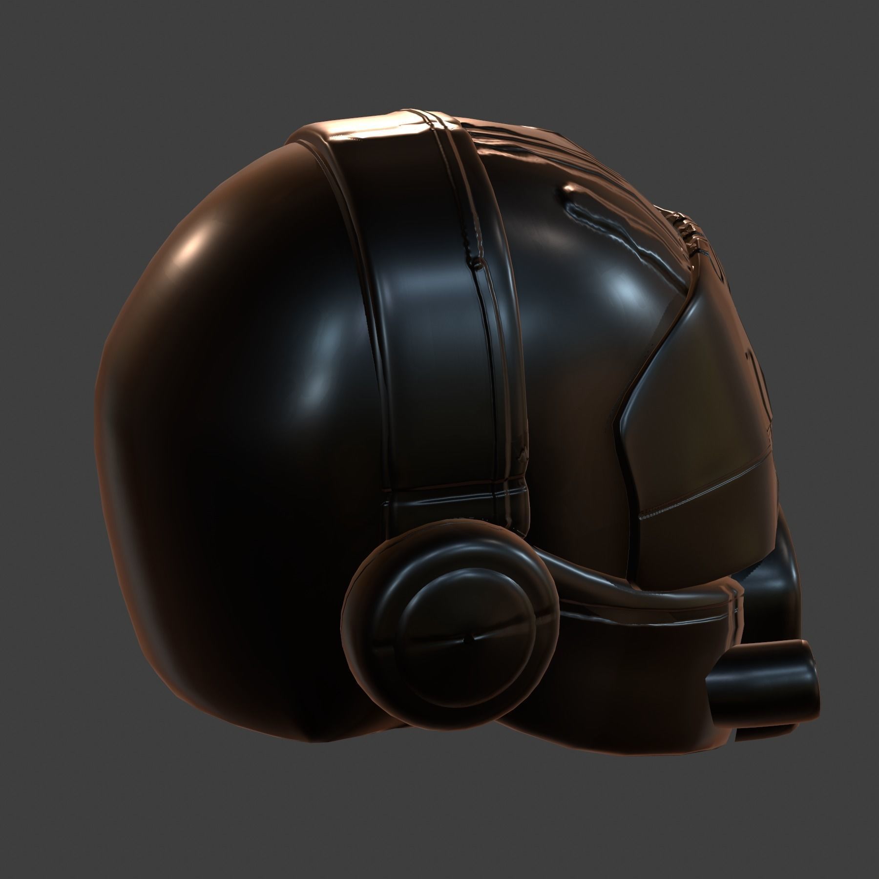 Helmet plastic mask protection Low-poly 3D model Low-poly 3D model_5