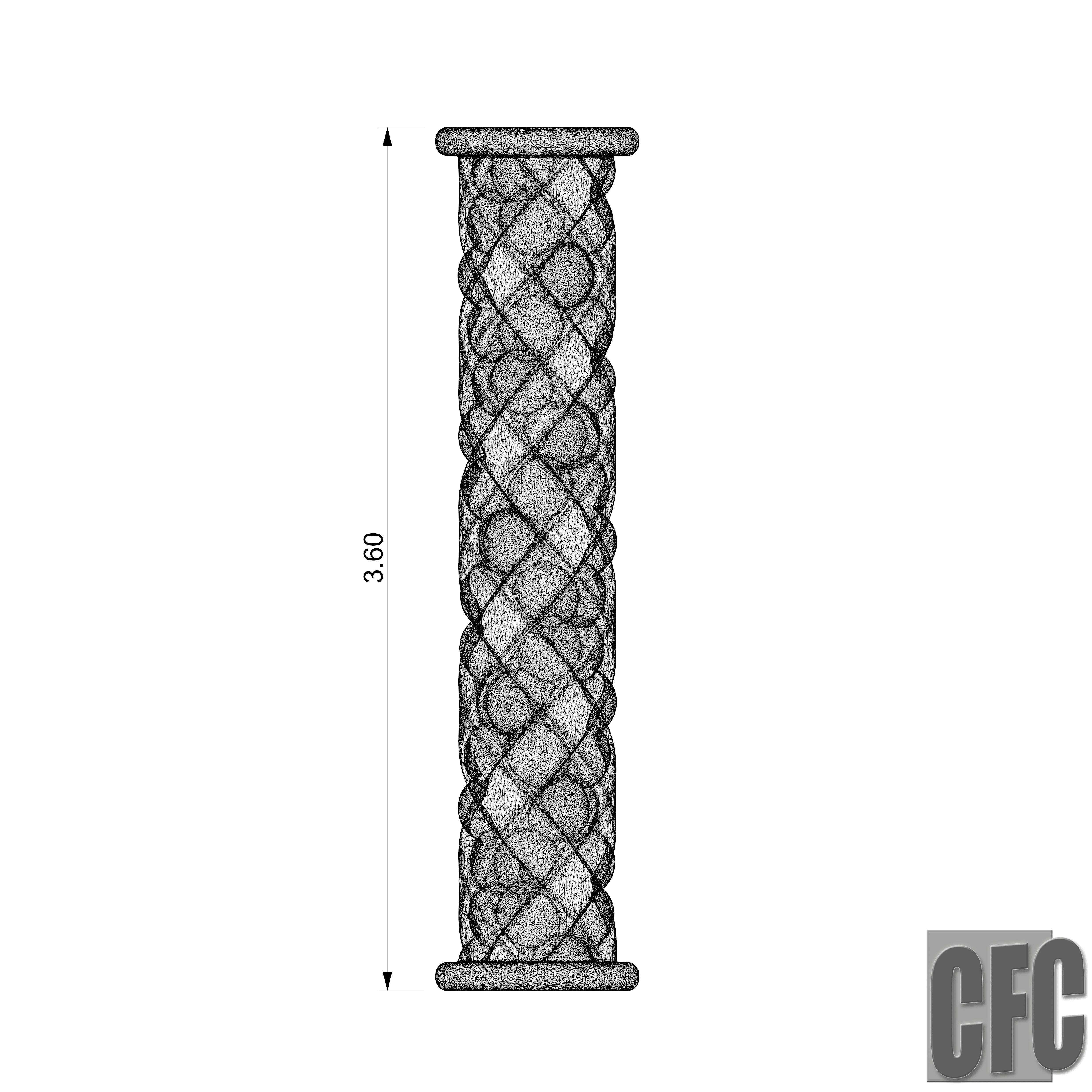 Goth shaft - 3d model for CNC - GothShaftCFC02 3D print model_18