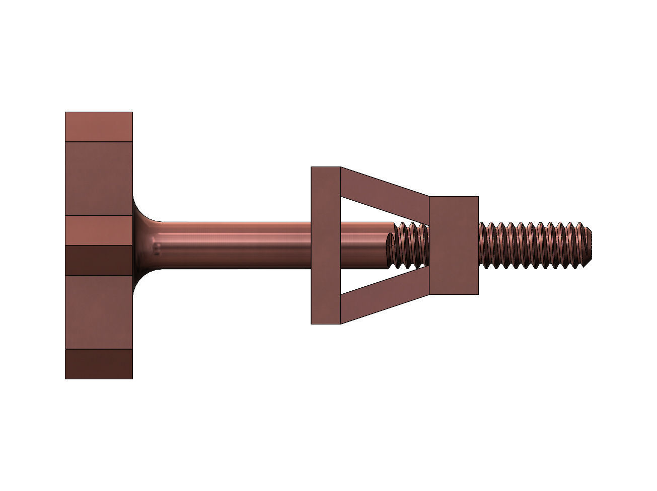 Moucharabih motif stud earring 3D print model_4