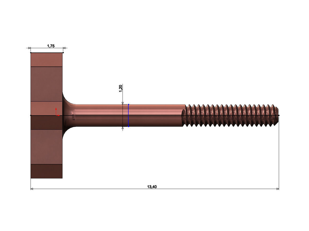 Moucharabih motif stud earring 3D print model_3