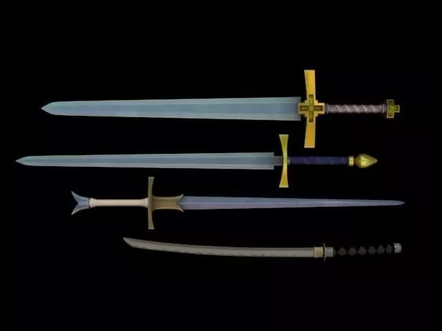 Sword Pack Low-poly 3D model_0