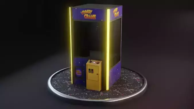 Claw Crane Machine - Realistic GameReady Low-poly 3D model