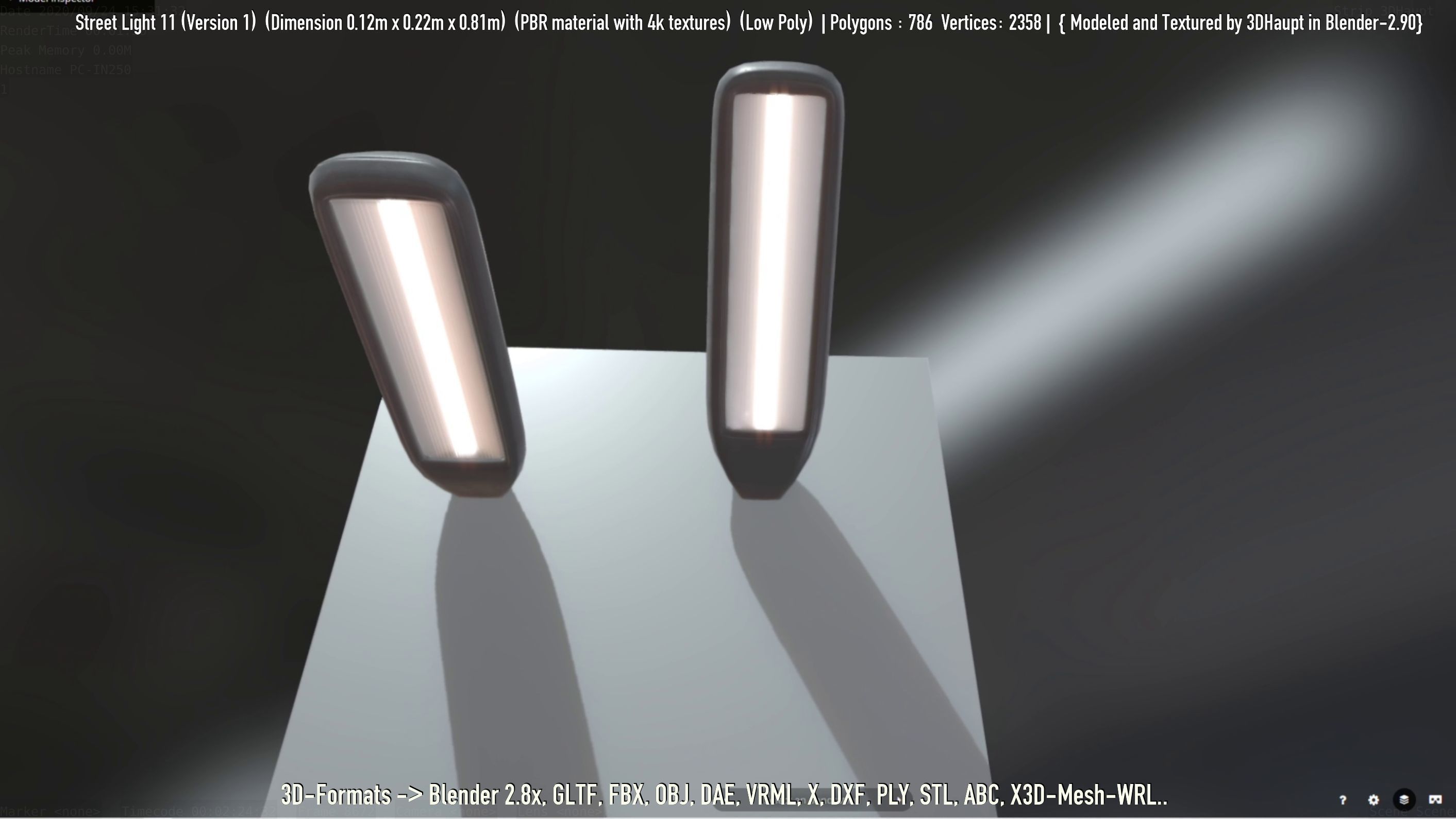 Street Light -11- Low-Poly Version -1- Low-poly 3D model_74