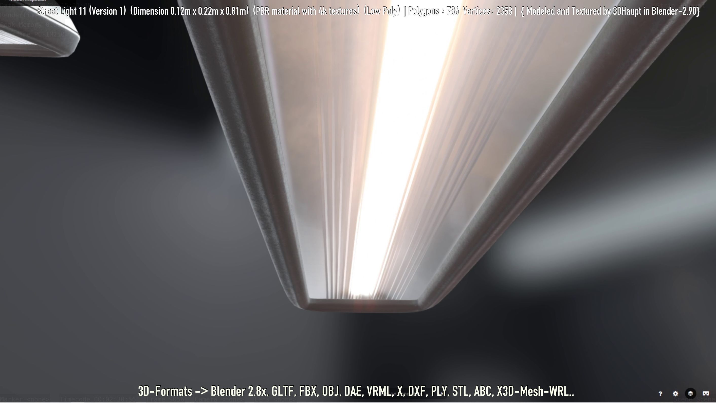 Street Light -11- Low-Poly Version -1- Low-poly 3D model_66