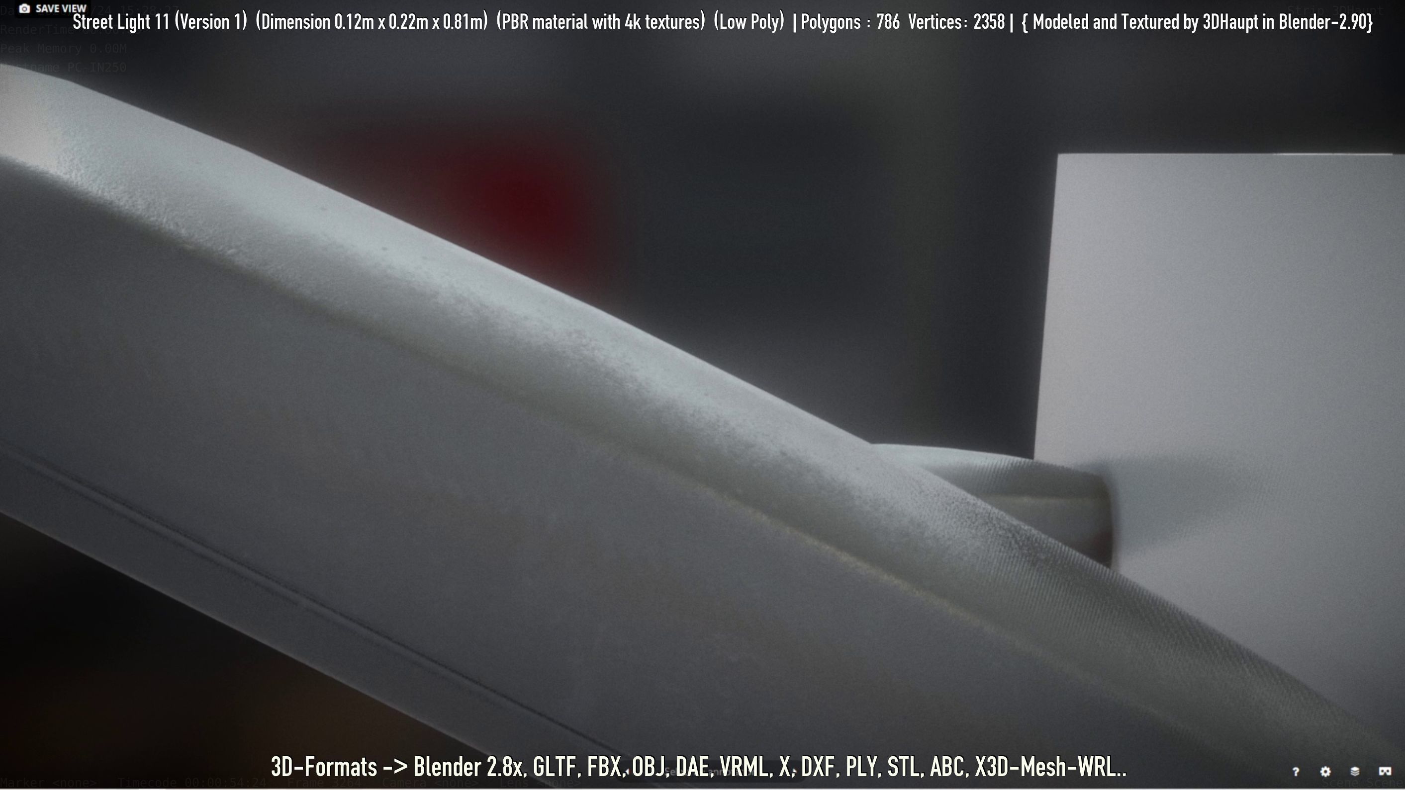 Street Light -11- Low-Poly Version -1- Low-poly 3D model_103