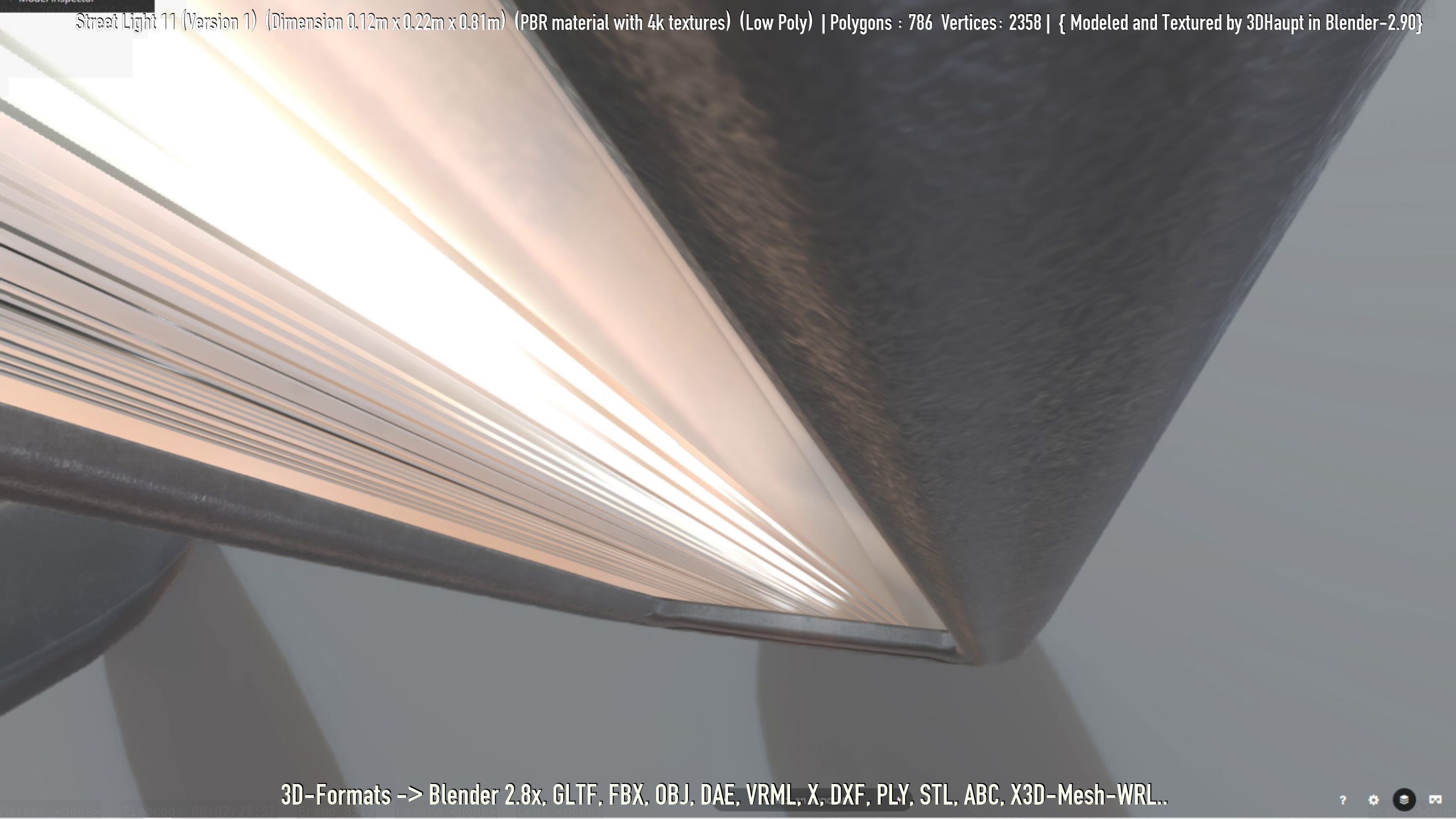 Street Light -11- Low-Poly Version -1- Low-poly 3D model_94