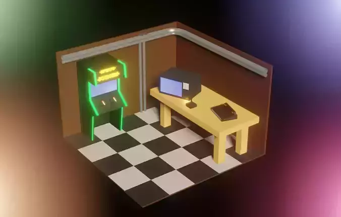 An atari room that makes you feel like you are in 90s World