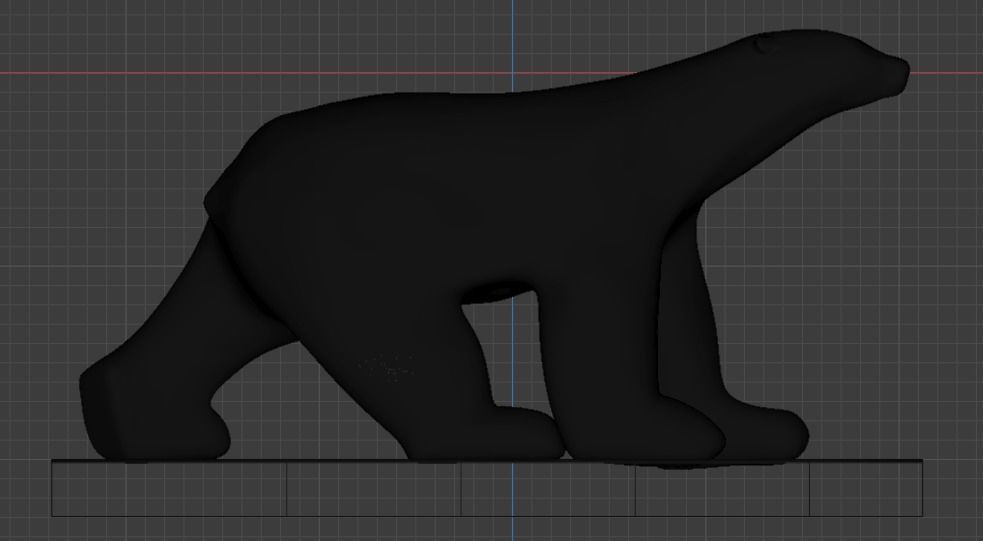 Ours blanc de Pompon 3D print model_4