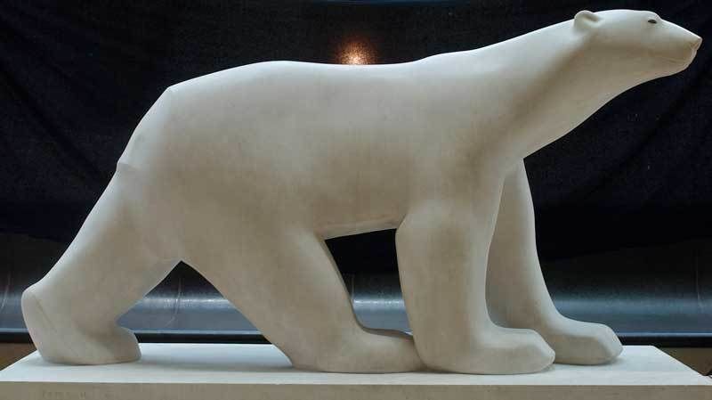 Ours blanc de Pompon 3D print model_3