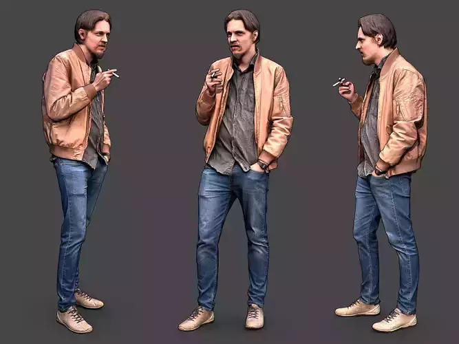 Stylized Man Character 3D model