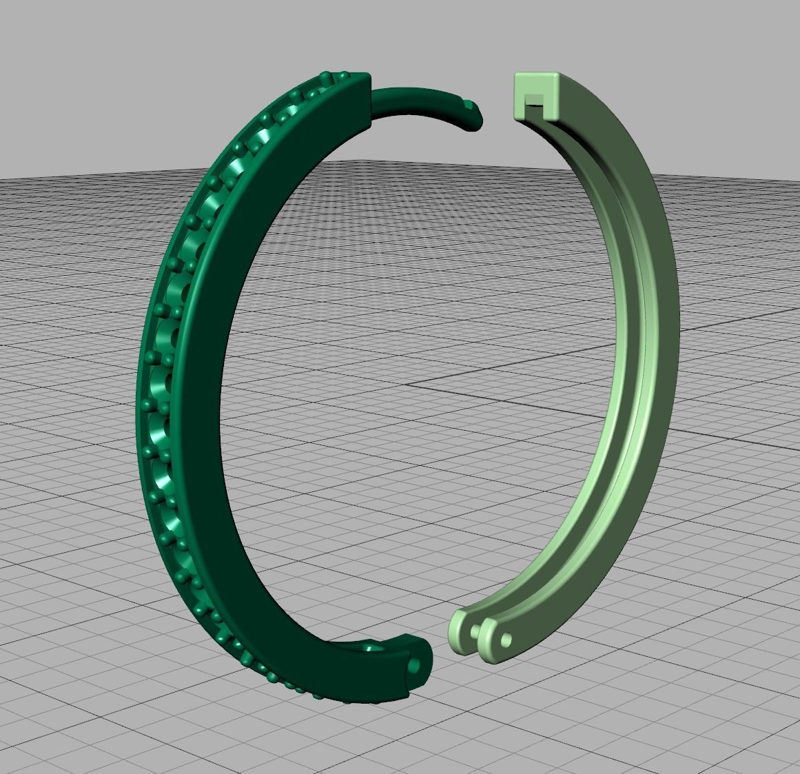 Hoop Earrings 25mm 3dmodel printable 3D print model_8