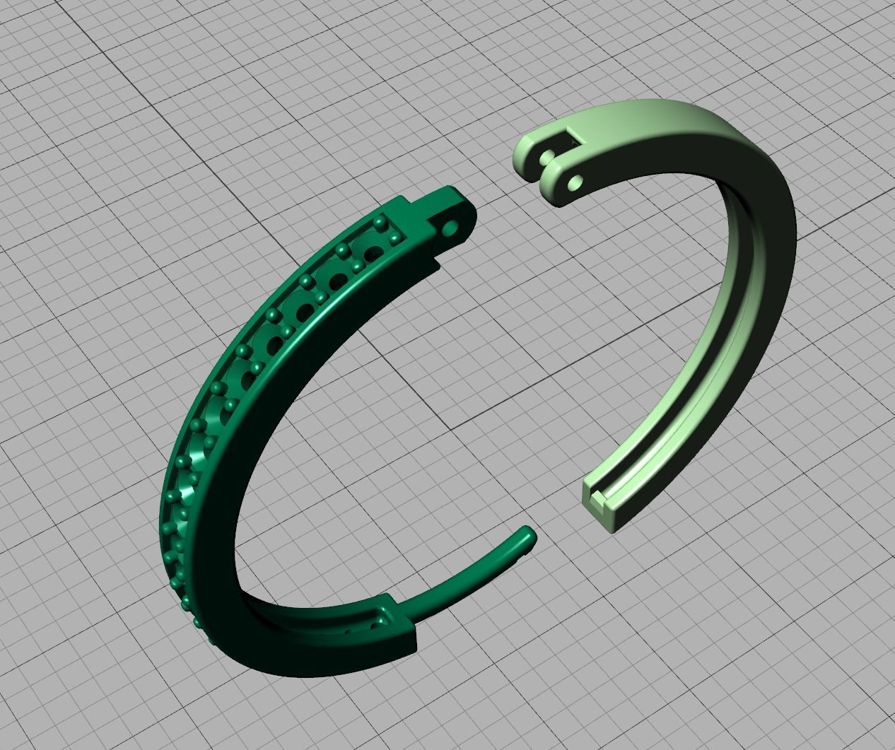 Hoop Earrings 25mm 3dmodel printable 3D print model_9