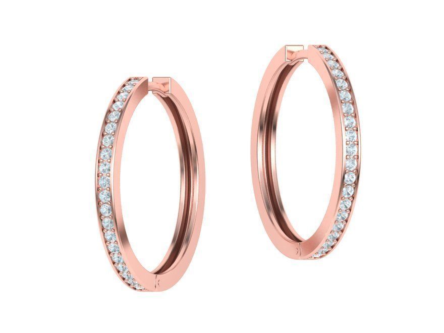 Hoop Earrings 25mm 3dmodel printable 3D print model_15