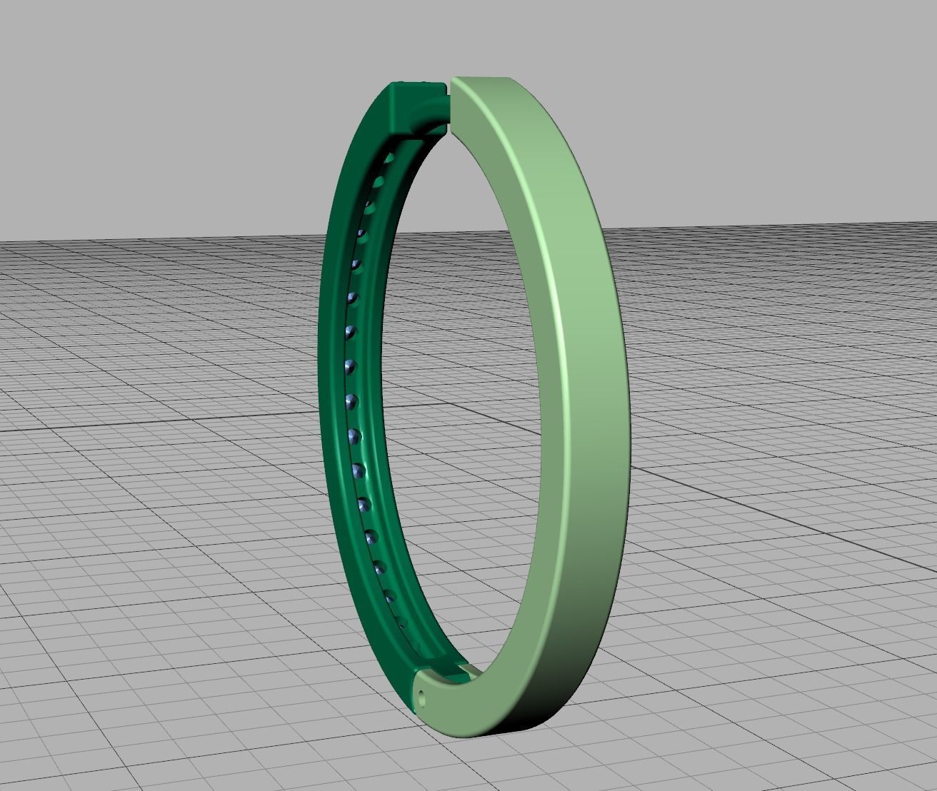 Hoop Earrings 25mm 3dmodel printable 3D print model_7