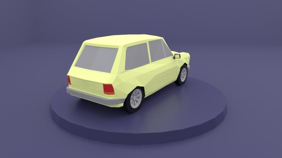 low-poly car pack - 20 cars Low-poly 3D model_9