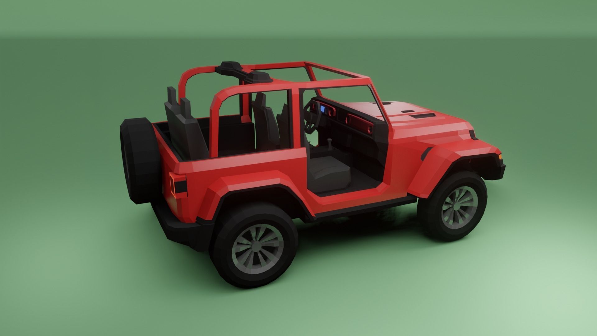 low-poly car pack - 20 cars Low-poly 3D model_83