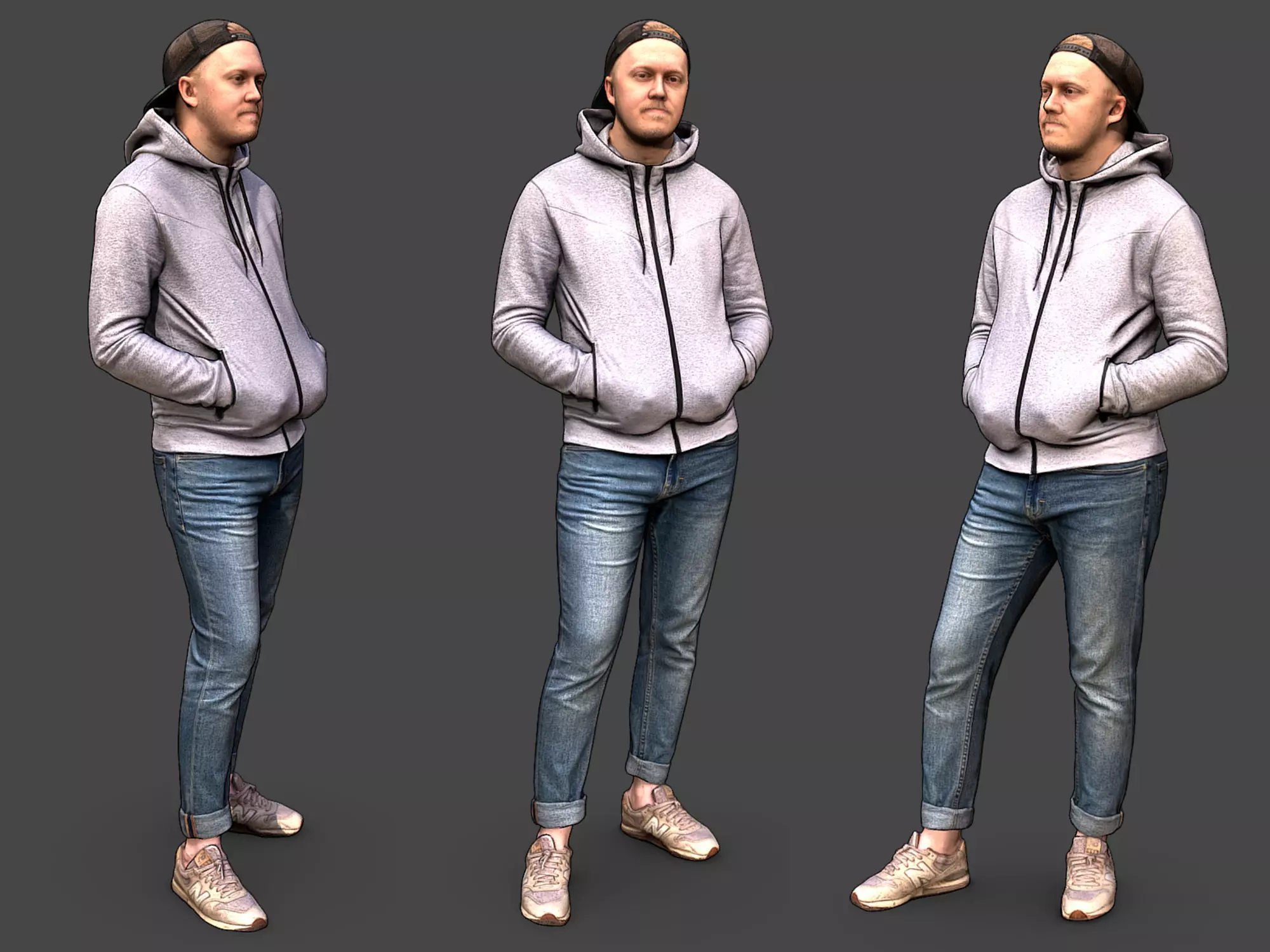 Stylized Man Character 3D model