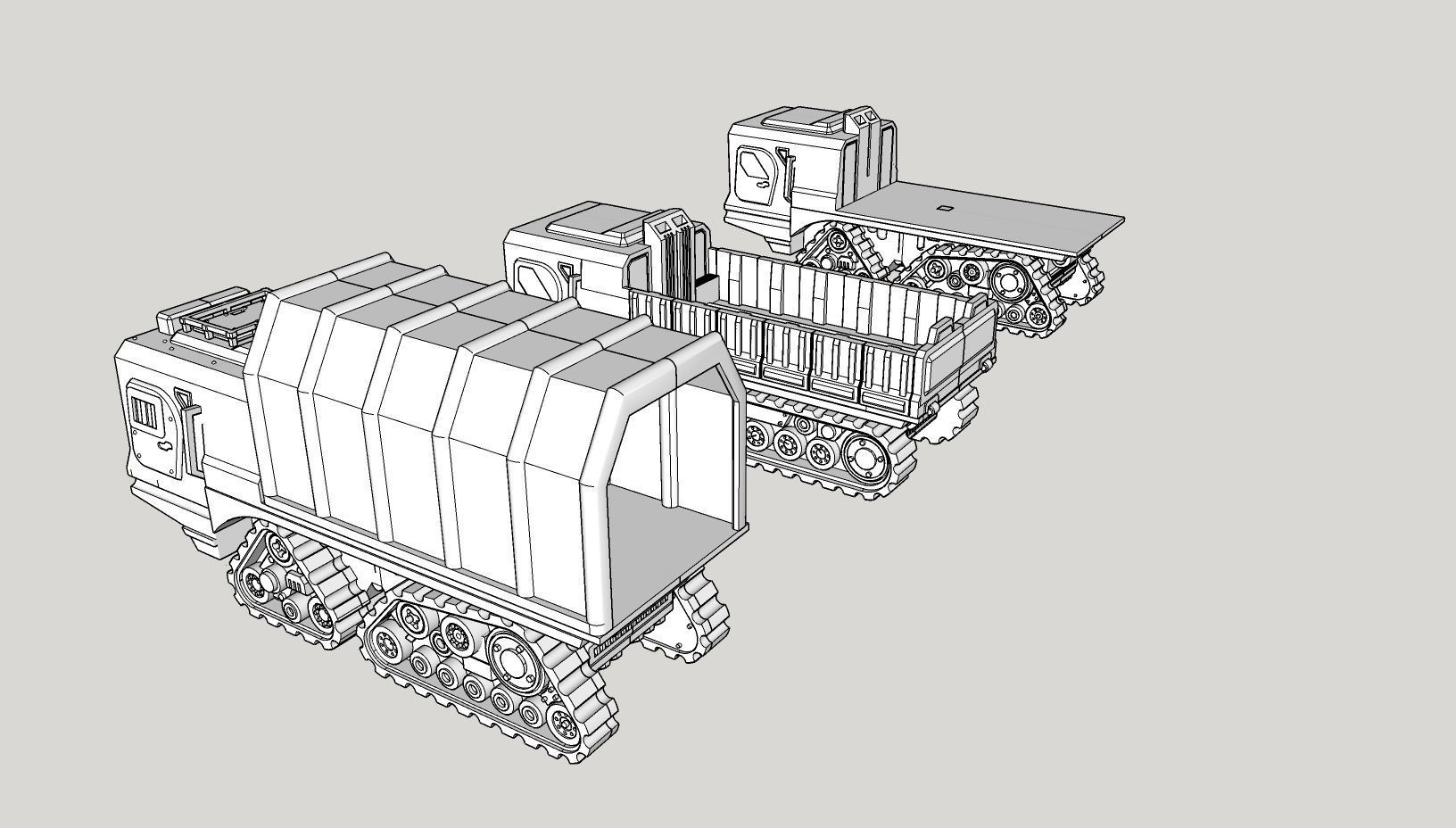 Large Utility Truck 3D print model_1