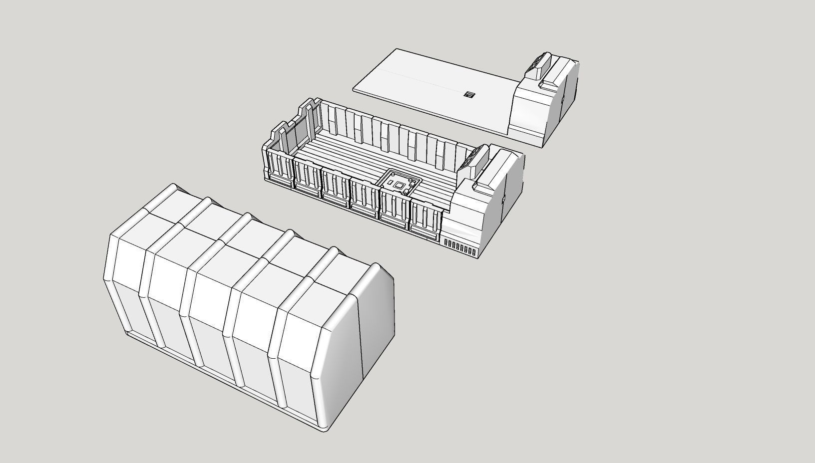 Large Utility Truck 3D print model_3