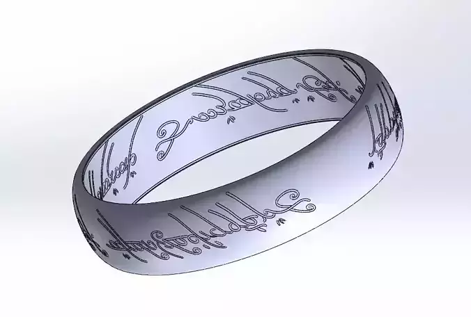 Lord Of The Rings Ring - The One Ring 3D model