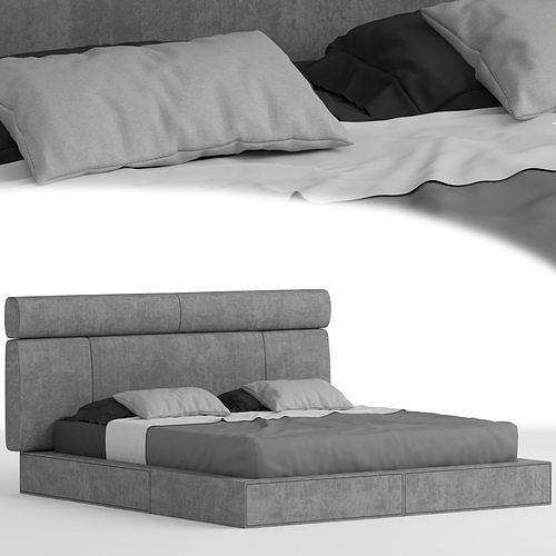 Bed Cornelio Cappellini HUG 3D model