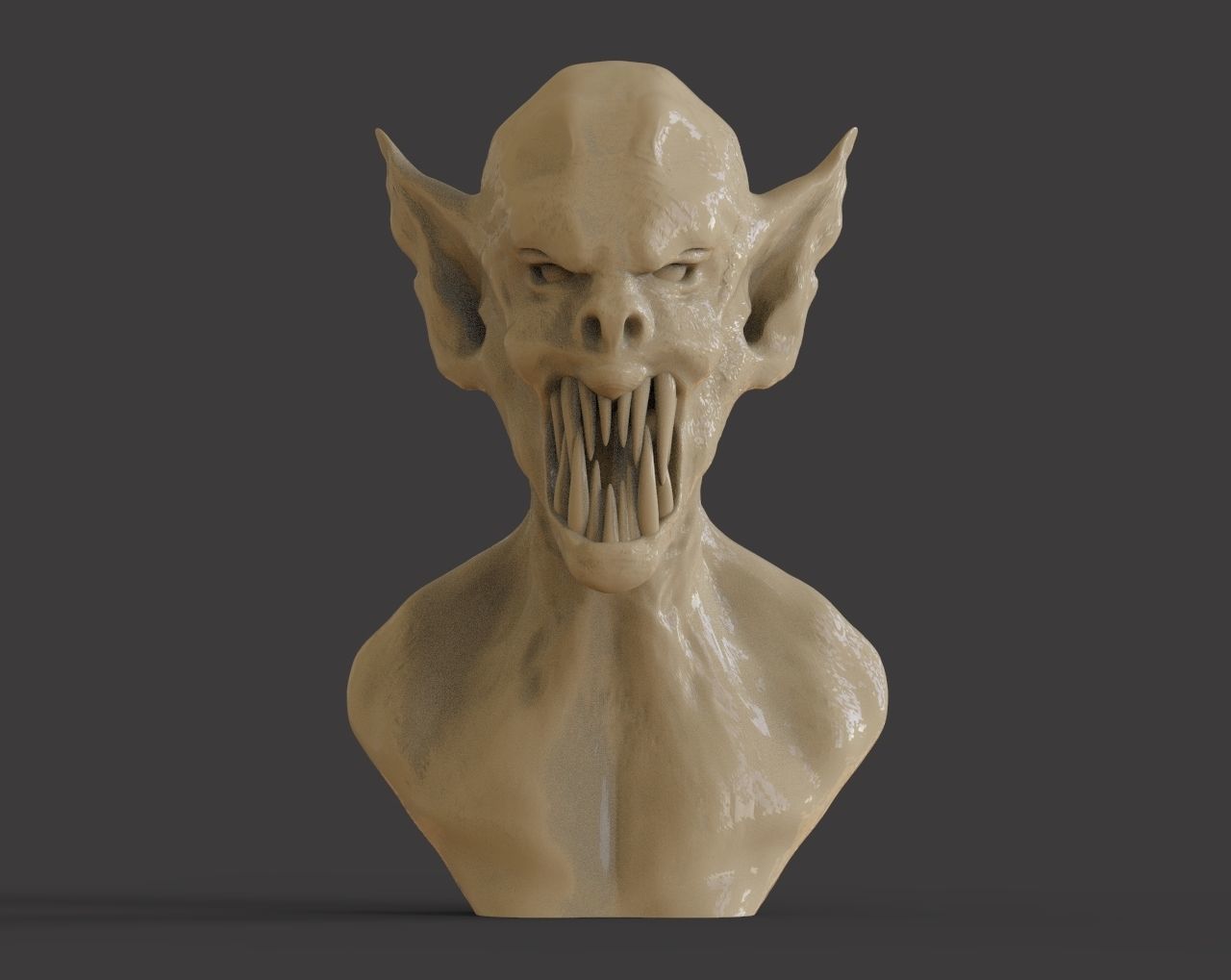 Draculas Bust 3D print model_3