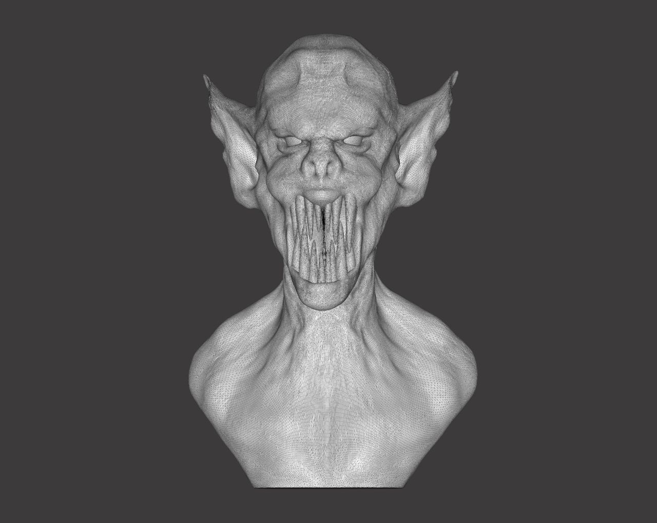 Draculas Bust 3D print model_6