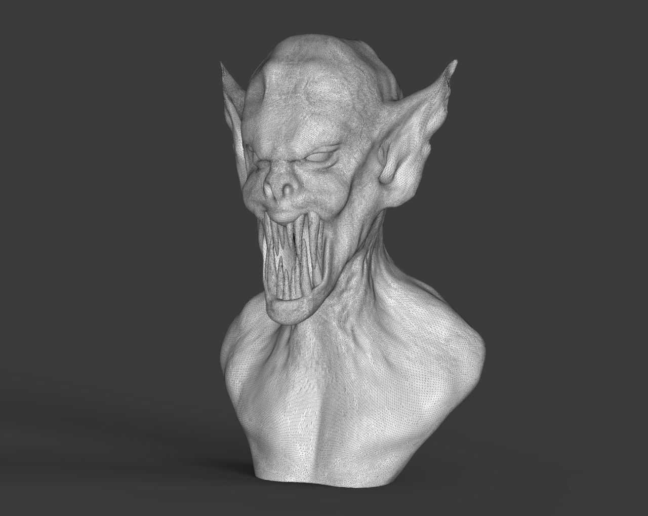 Draculas Bust 3D print model_5