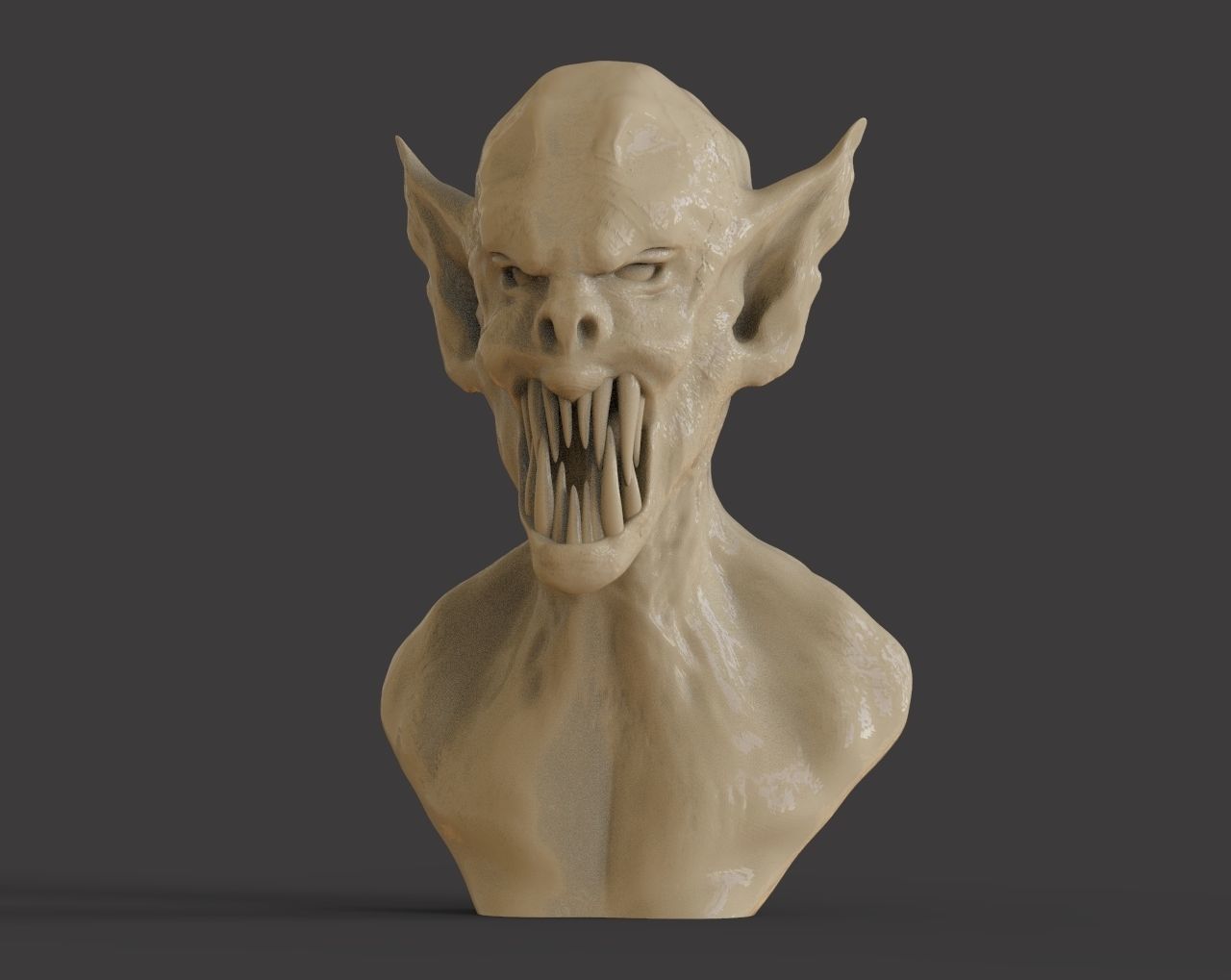Draculas Bust 3D print model_1