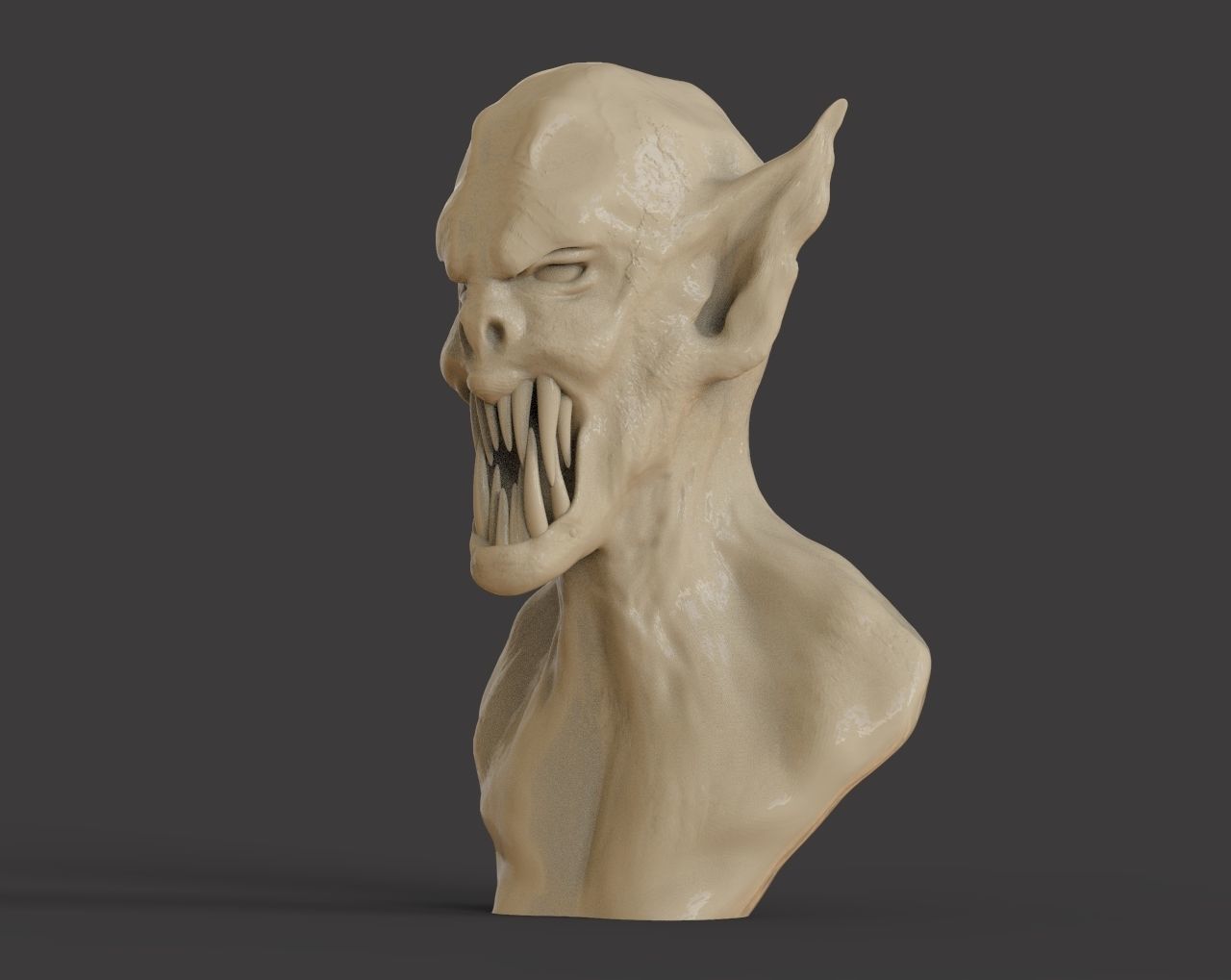 Draculas Bust 3D print model_2