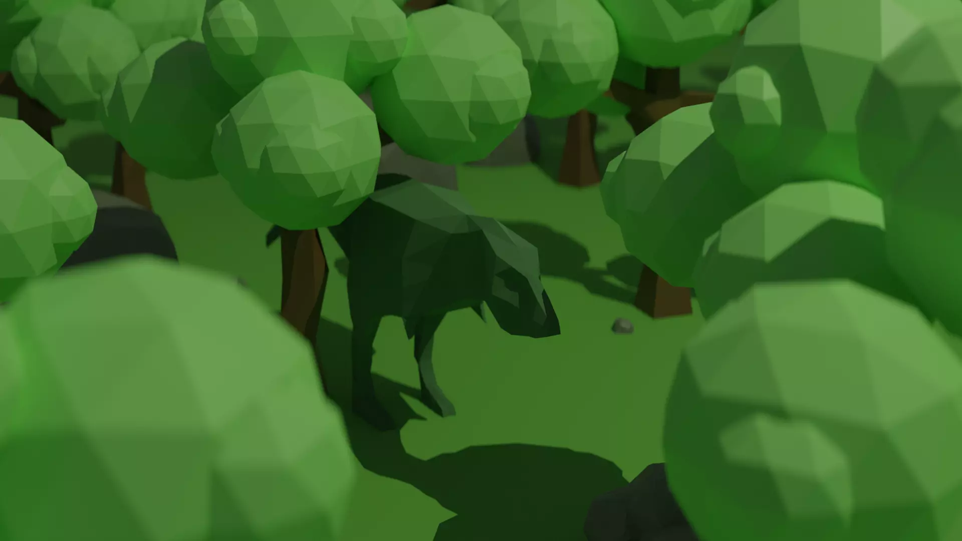 Low Poly T-rex polygonal animal Low-poly 3D model