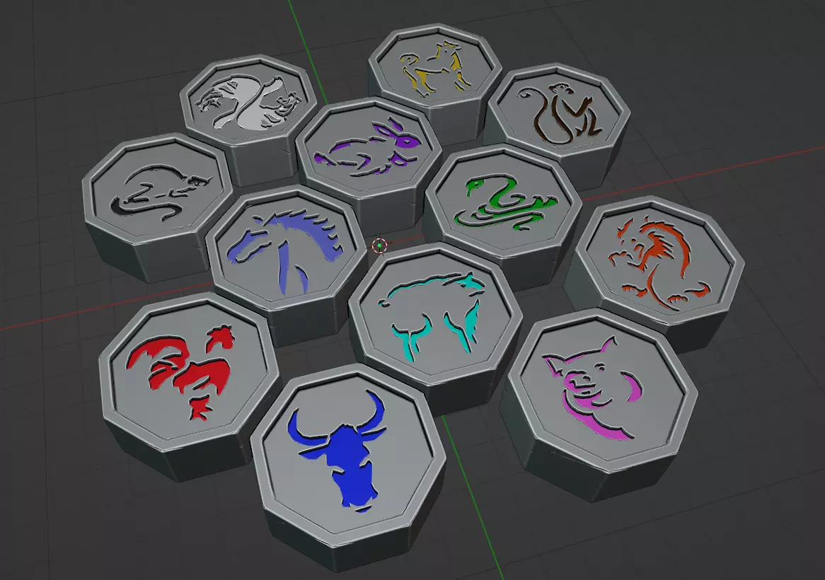 Jackie Chan Talismans  3D print model_0