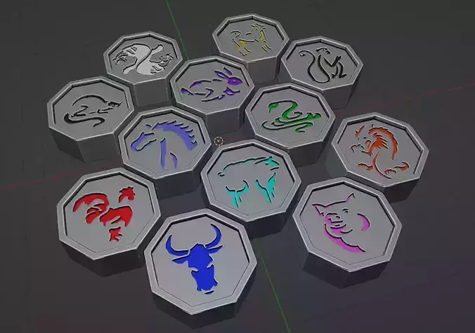 Jackie Chan Talismans  3D print model