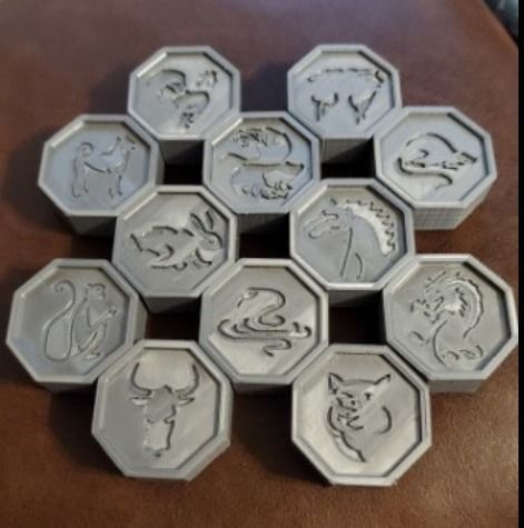 Jackie Chan Talismans  3D print model_2