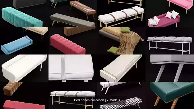 Bed bench collection 