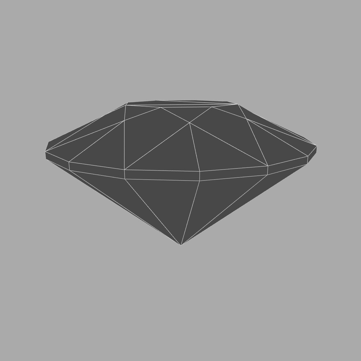Diamond three diamonds 3D model_9