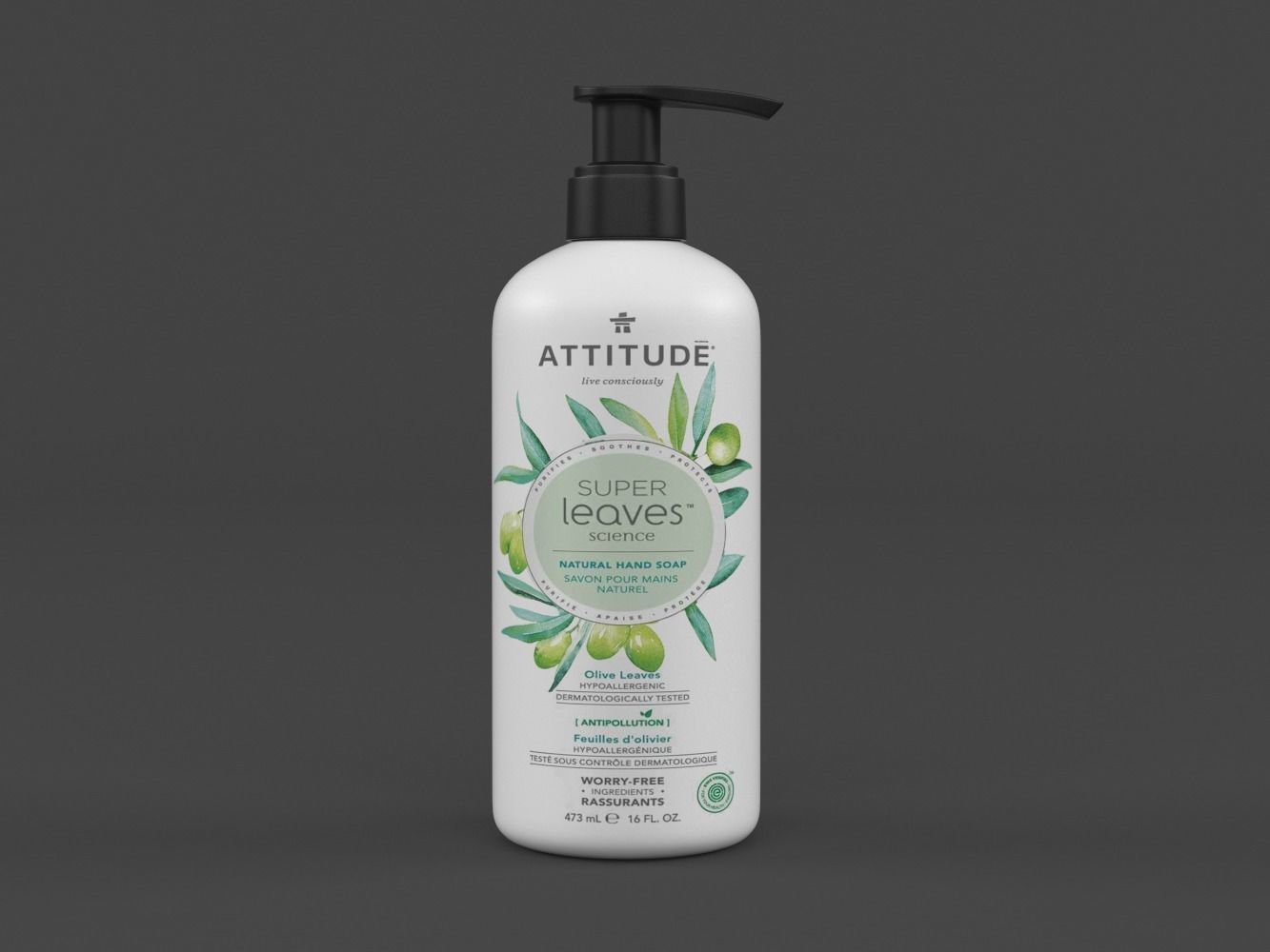Attitude Super Leaves Hand Soap 3D model_4