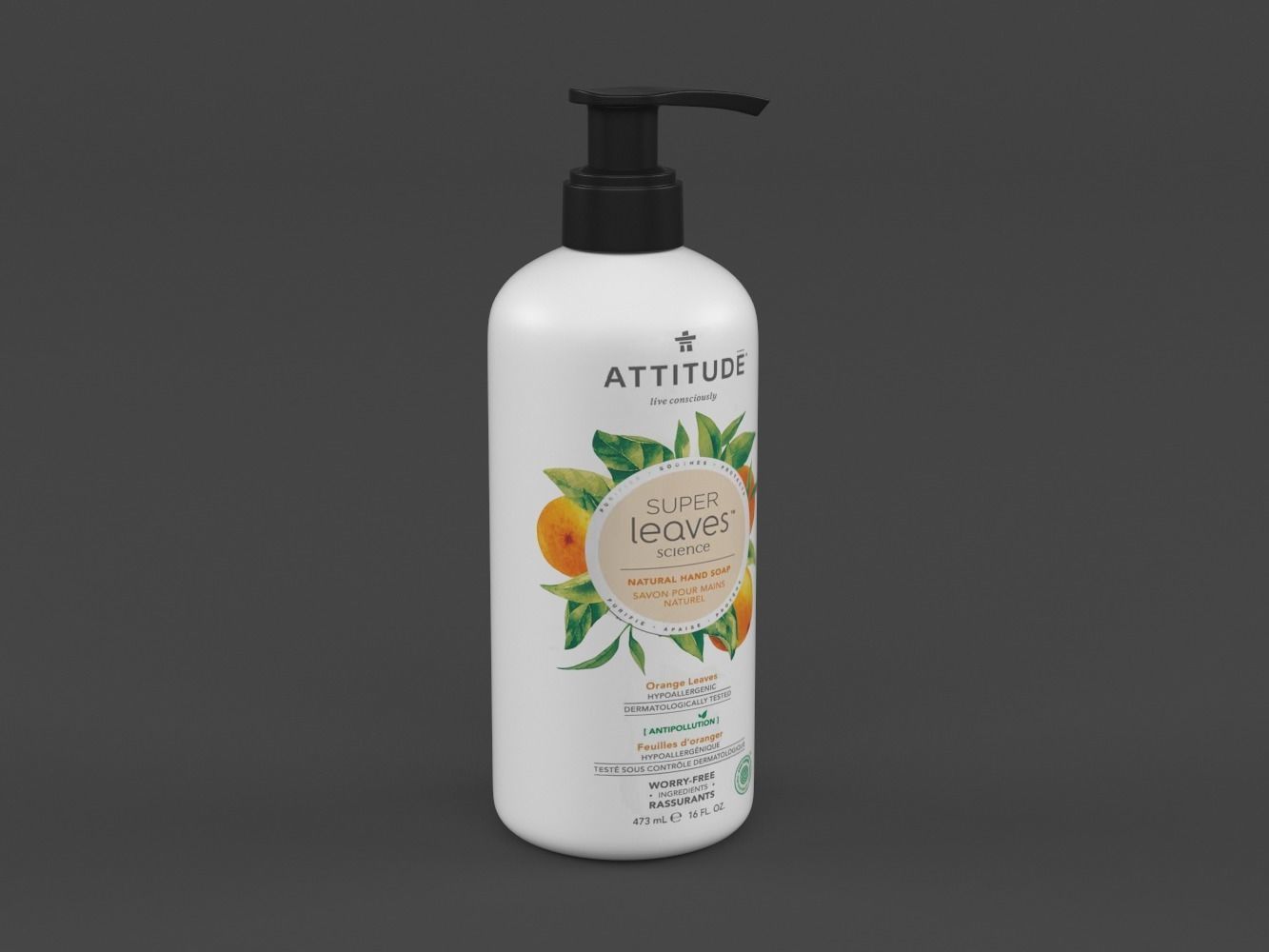 Attitude Super Leaves Hand Soap 3D model_3