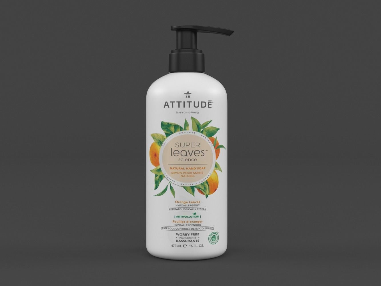 Attitude Super Leaves Hand Soap 3D model_1