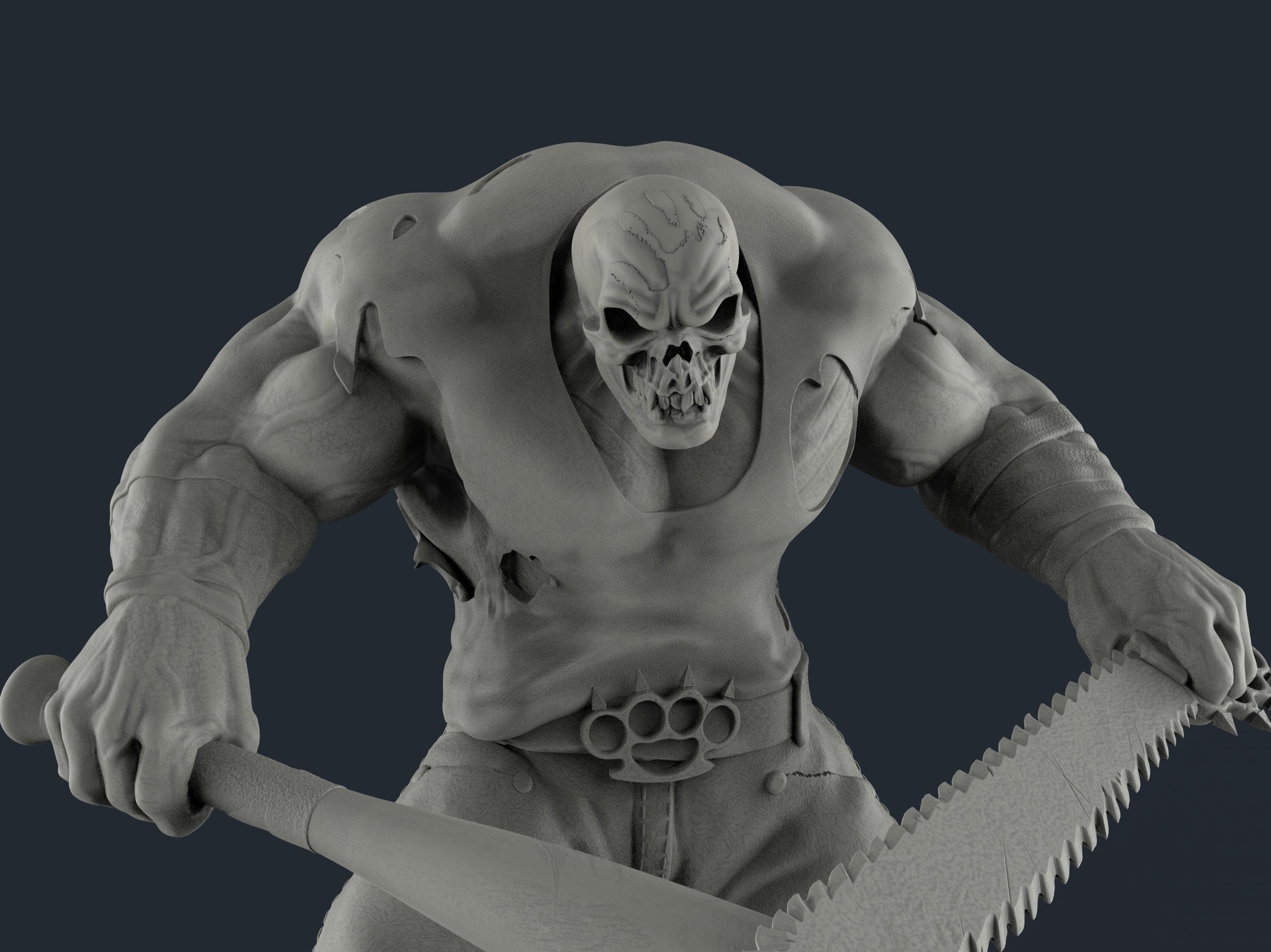 Five Finger Death Punch mascot 3D print model_9