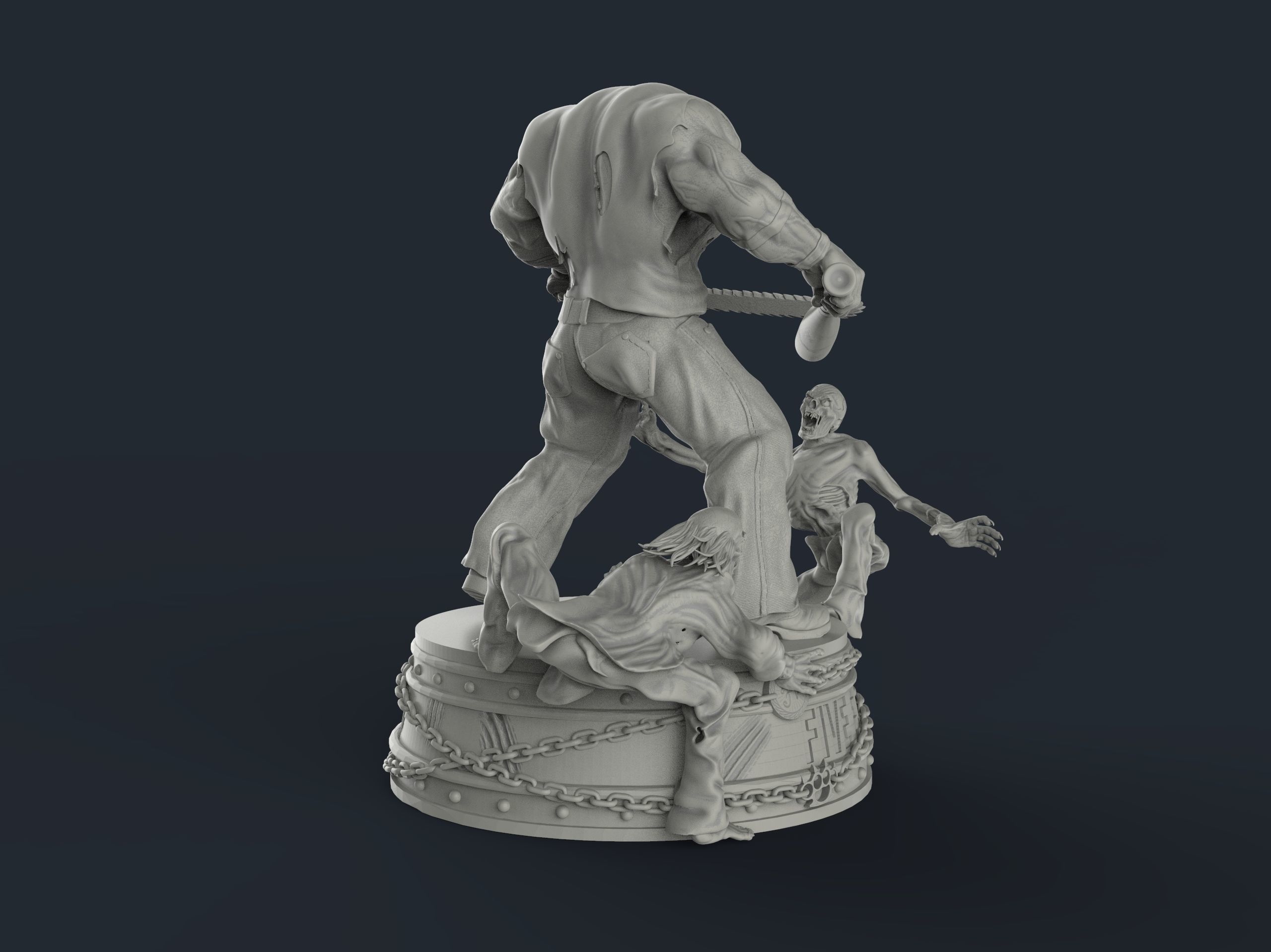 Five Finger Death Punch mascot 3D print model_5